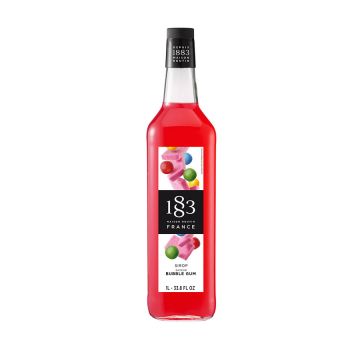 1883 Bubble Gum Syrup (1L) - Glass Bottle