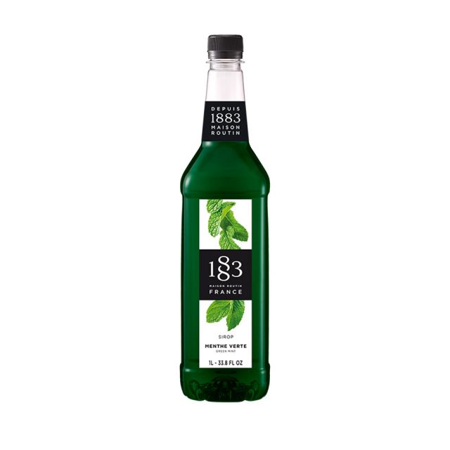1883 Green Mint Syrup (1L) - Plastic Bottle
