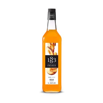1883 Peach Syrup (1L) - Plastic Bottle