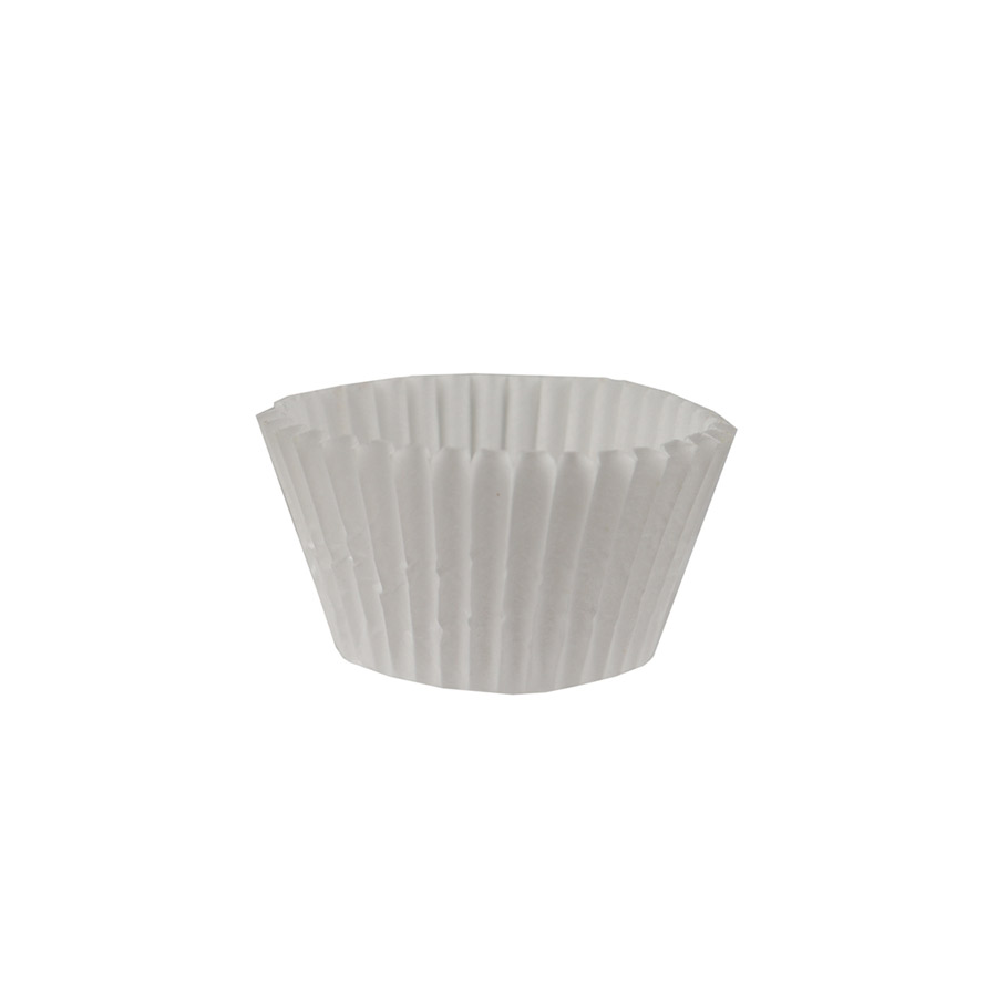 White 4.5" Round Baking Cups Fortuna Enterprises