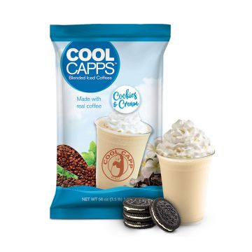 Cool Capp Cookies & Cream - Blended Ice Coffee Frappe Mix - 3.5 lb. Bag