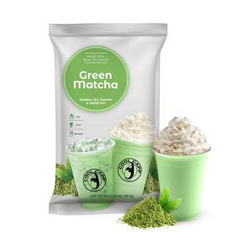 Cool Capp Green Matcha - Tea Blended Frappe Mix - 3.5 lb. Bag