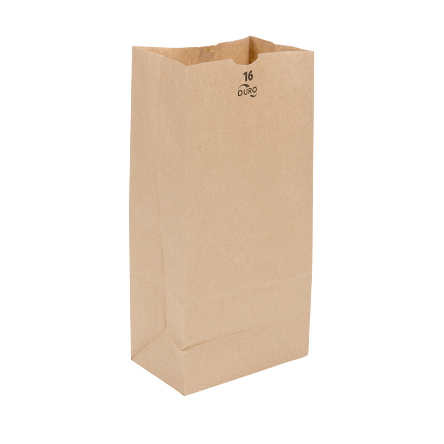 Duro 16 lb. Kraft Paper Grocery Bag Fortuna Enterprises