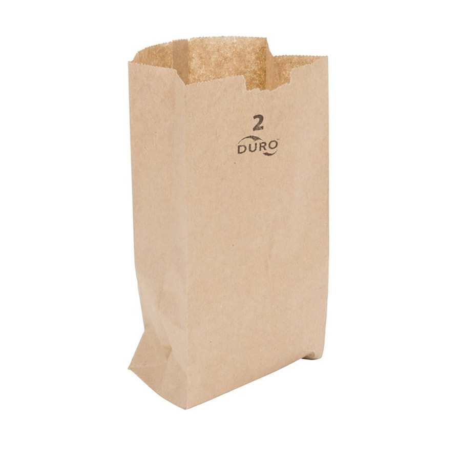Duro 2 lb. Kraft Paper Grocery Bag Fortuna Enterprises