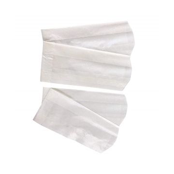 White 5 lb. Glassine Unprinted Square Style Pastry Bag - 1000 Count