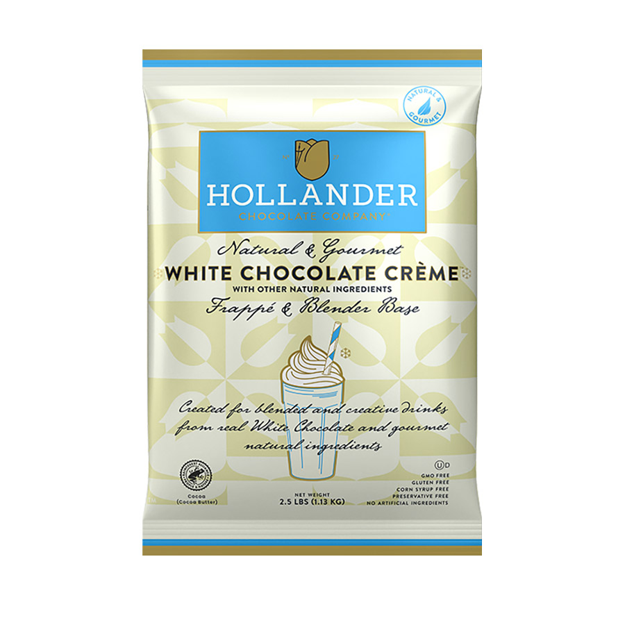 Hollander Natural & Gourmet White Chocolate Creme Frappe Fortuna Enterprises
