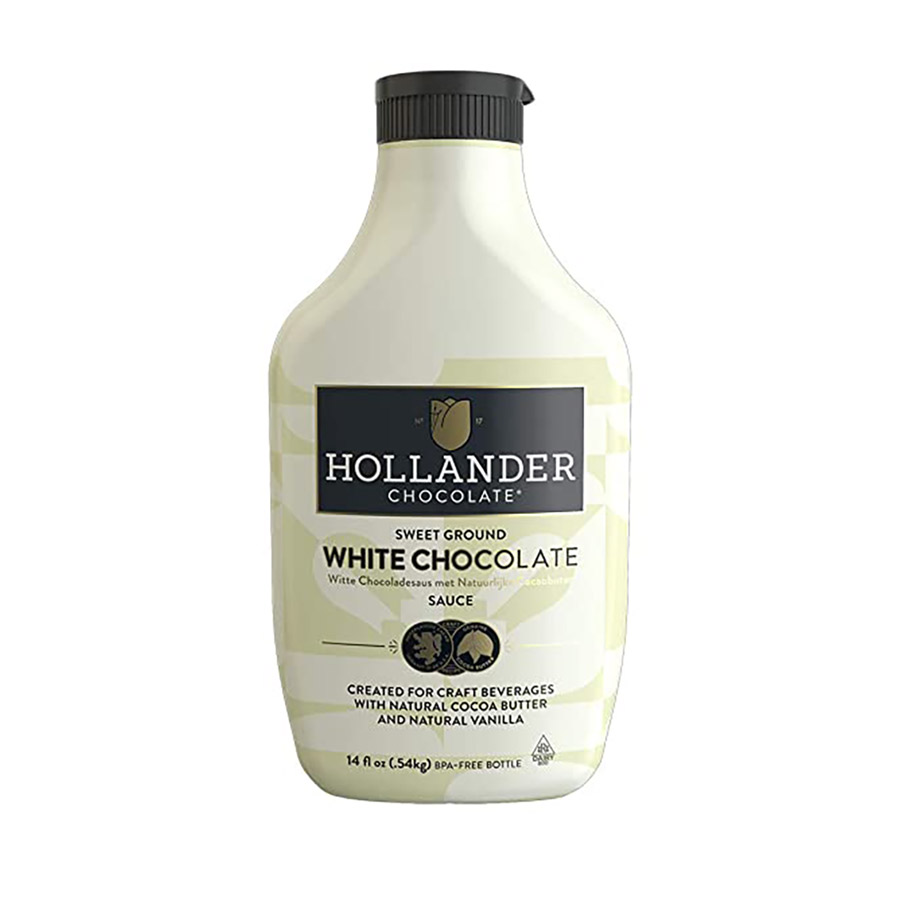 Hollander Sweet Ground White Chocolate 14 oz Sauce Squeeze Bottle