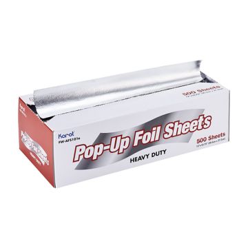 Karat 10.75" x 12" Heavy Duty Aluminum Pop-Up Foil Sheets - 6/500 Count