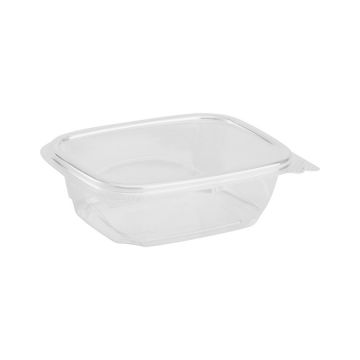 Karat Earth 12 oz. Clear PLA Eco-Friendly Hinged Deli Container - 200 Count