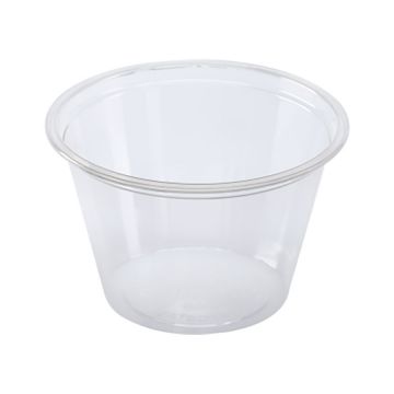 Karat 4 oz. Clear PP Plastic Portion Cups