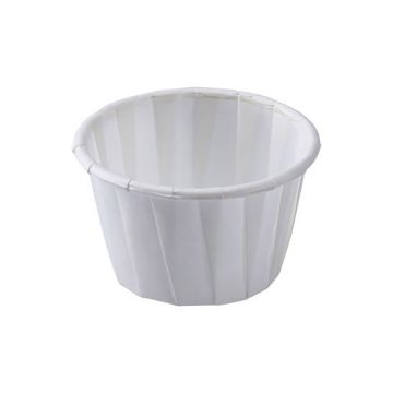 Karat 1.25 oz. White Paper Portion Cups