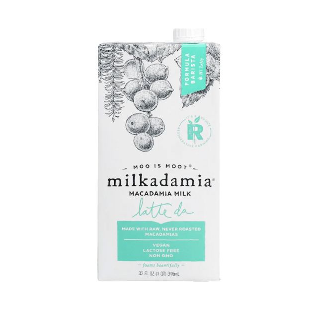 Milkadamia Barista Latte Da Macadamia Nut Milk - 12/32 oz. Case (NEW CASE COUNT)
