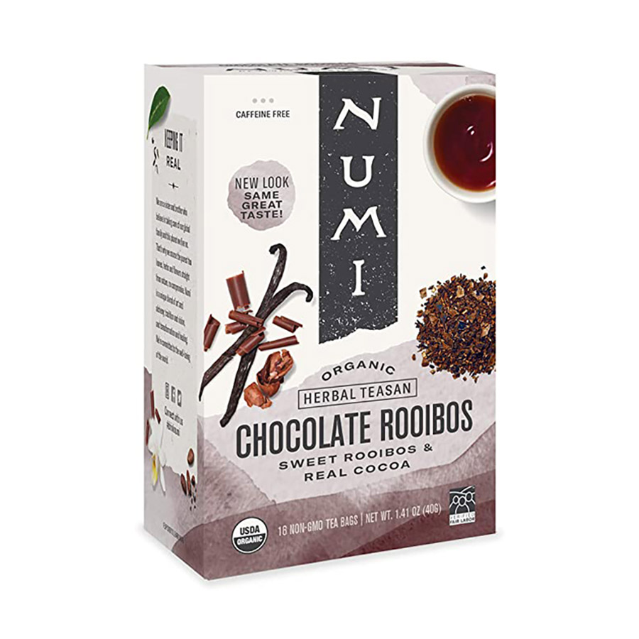 Numi Organic Chocolate Rooibos Herbal Tea Bags Fortuna Enterprises