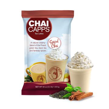 Cool Capp Spiced Chai Latte - Tea Blended Frappe Mix - 3.5 lb. Bag