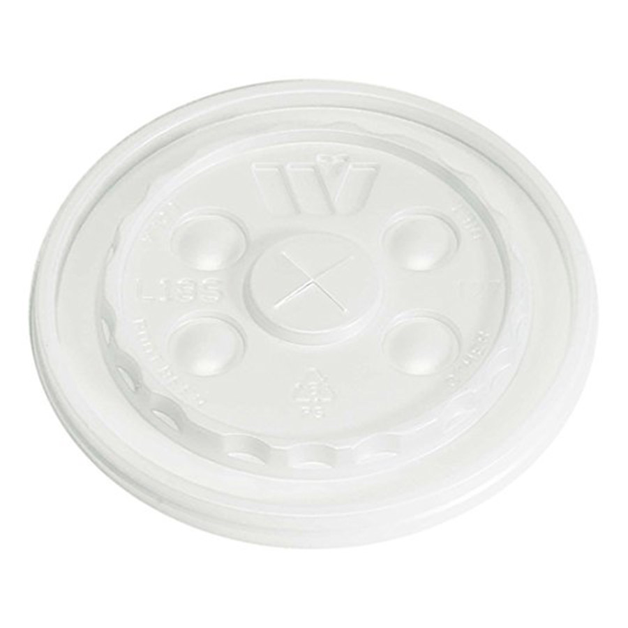 Wincup 12-24 oz. Straw Slot Flat Lids - Translucent | Fortuna