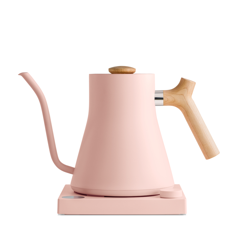 Fellow Stagg EKG Electric Kettle Warm Pink + Maple Handle 120V