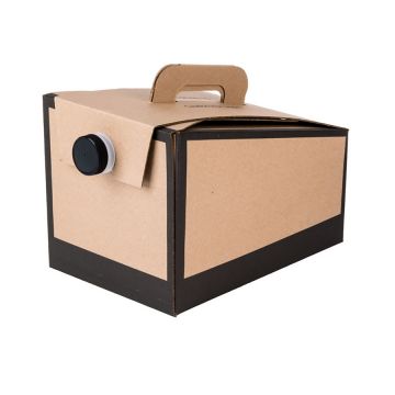 160 oz. Beverage On The Move Border Print Carry Out Coffee Box - 20 Count