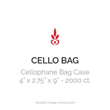 Cellophane 4" x 2.75" x 9" Bag - 2000 Count