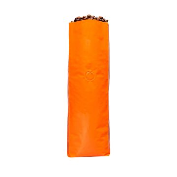 16 oz. Gloss Orange Side Gusseted Bag With Valve - 100 Count