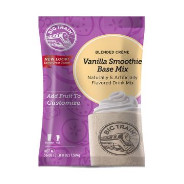Big Train Vanilla Smoothie Base - Blended Crème Frappe Mix - 3.5 lb. Bag