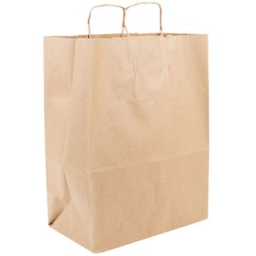 Karat Malibu (Large) Paper Shopping Bags - Kraft - 250 ct, Coffee Shop  Supplies, Carry Out Containers