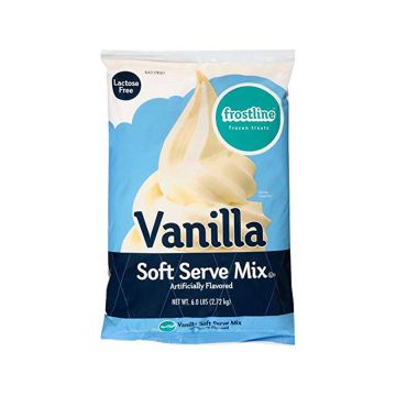 Frostline Lactose Free Vanilla Soft Serve Mix - 6 lb. Bag