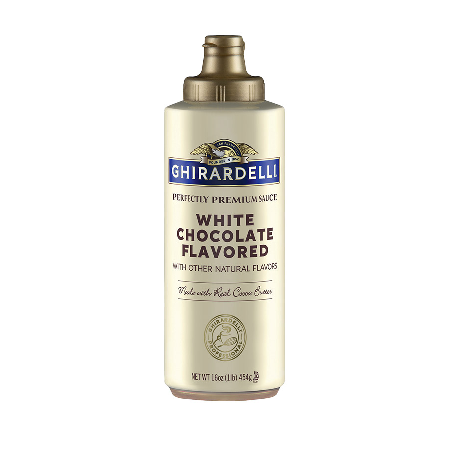 Ghirardelli 16 oz. Classic White Chocolate Sauce Squeeze Bottle