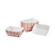 Karat 1/2 lb. Red & White Check Patterned Food Tray - 1000 Count