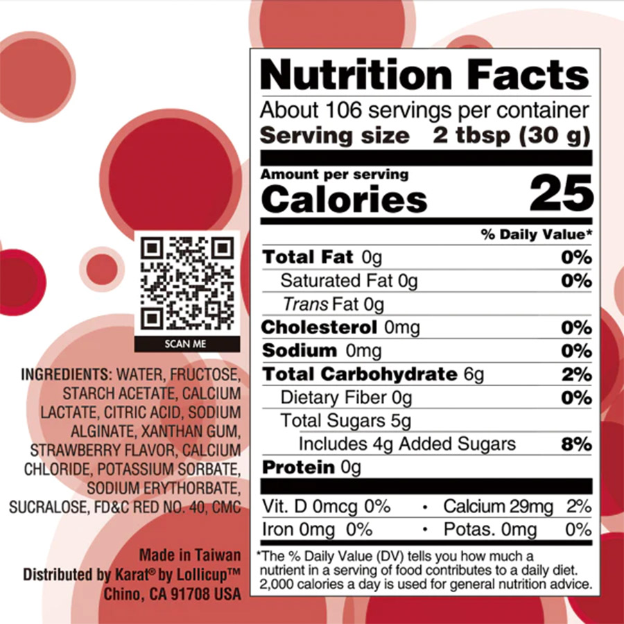 Tea Zone Strawberry Popping Pearls | Fortuna Enterprises