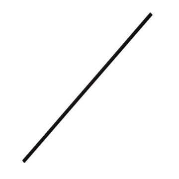 7.5" Black Plastic Stirrer Straws - 500 Count