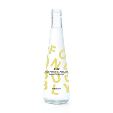 Found Bubbly Lemon Infused Natural Sparkling Mineral Water - 12/11.2 oz. Case