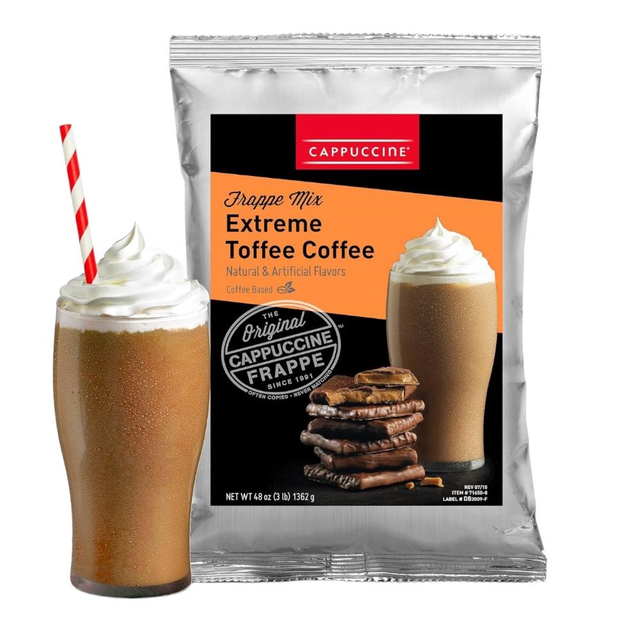 Cappuccine Extreme Toffee Coffee Coffee Frappe Mix Fortuna Enterprises