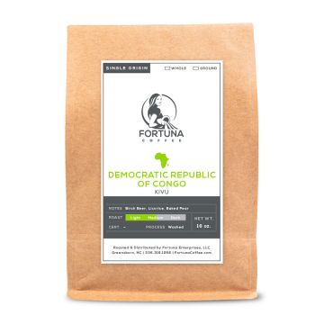 Democratic Republic of Congo Kivu - 1 lb Bag, Whole Bean