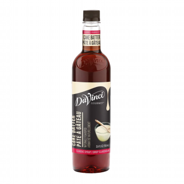 DaVinci Gourmet Classic Cake Batter Syrup (750ml) - Plastic Bottle