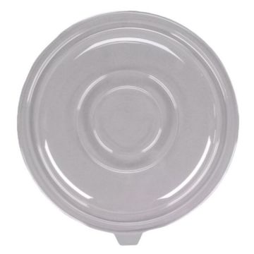 Fineline Clear 160 oz. Salad Bowl PET Flat Lid - 25 Count
