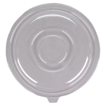Fineline Clear 320 oz. Salad Bowl PET Flat Lid - 25 Count