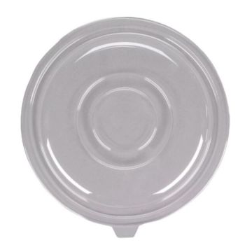 Fineline Clear 80 oz. Salad Bowl PET Flat Lid - 25 Count