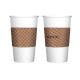 Java Jacket Pre-Assembled Kraft 12-20 oz. Hot Cup Sleeves - 1300 Count
