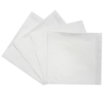 Karat 9" x 9" White 1-Ply Beverage Napkin - 4000 Count