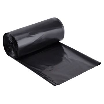 Strongman 38" x 58" 60 Gal 2.0 Mil Black Extra Heavy Duty Trash Can Liner - 100 Count