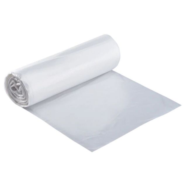 40" x 48" 40-45 Gal 16 Mic Clear Trash Can Liner - 250 Count