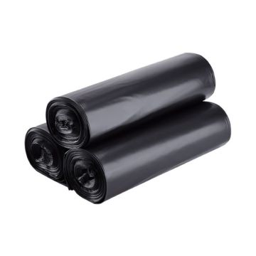 Karat 38" x 58" 55-60 Gal 1.2 Mil Black Heavy Duty Trash Can Liner - 100 Count
