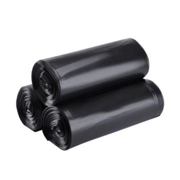 Karat 40" x 46" 40-45 Gal 1.5 Mil Black Trash Can Liner - 100 Count
