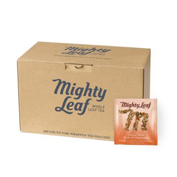 Mighty Leaf Ginger Twist Herbal Tea Bags - 100 Count Box