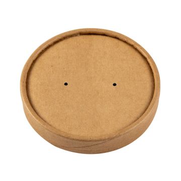 Royal Kraft Lid for 12 oz. Poly Coated Hot/Cold Paper Food Container - 500 Count