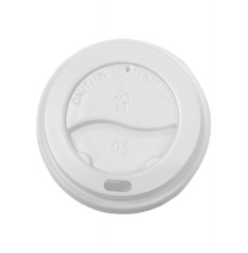 Unicup 4 oz. White Travel Hot Lids For Unicup 4 oz. Hot Cups (62mm)