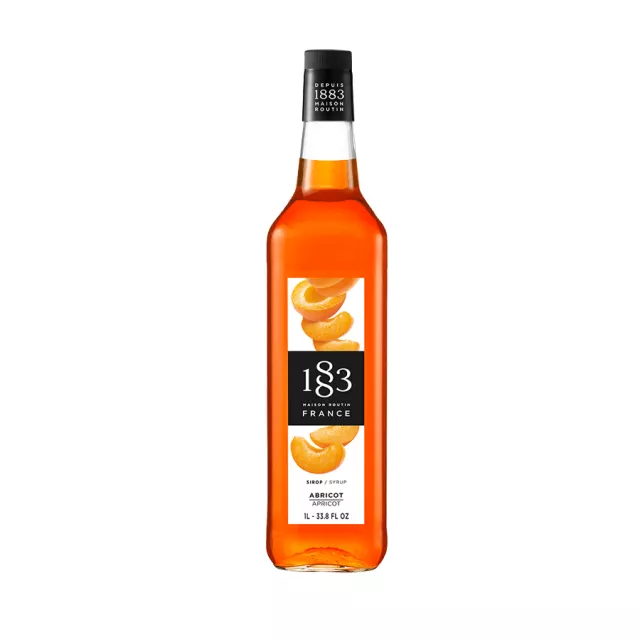 1883 Apricot Syrup (1L) - Glass Bottle