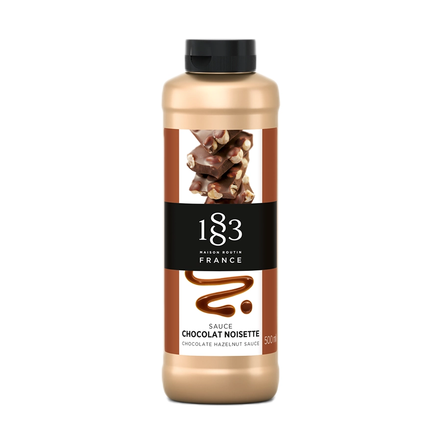1883 Chocolate Hazelnut Sauce Squeeze Bottle | Fortuna Enterprises