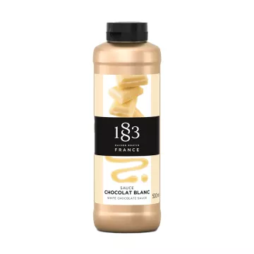 1883 White Chocolate Sauce Squeeze Bottle - 16.9 oz.