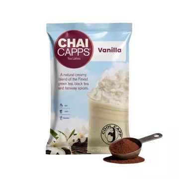 Cool Capp Vanilla Chai Latte - Tea Blended Frappe Mix - 3.5 lb. Bag